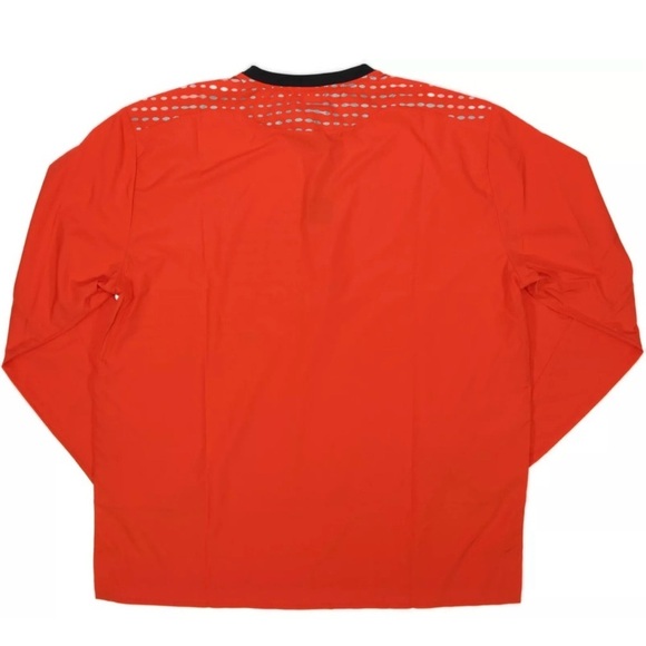 Hoka Men’s 1/2 Zip Wind Shell Jacket Large Orange Black Reflective Running NWT - Picture 4 of 13